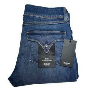 Hudson WM176DDA Beth Baby Bootcut Stretch Excursion Blue Wash Mid Rise Jeans 30